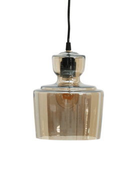 Hanglamp Stream Antiek Brons Glas Rond Rechthoek