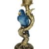 Kandelaar Vogel Blauw Goud
