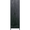Kast Silas Hoog Zwart Houten Frame Op Ijzer