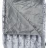 Plaid Grijs Zacht Polyester Fluffy 130 X 180 Cm