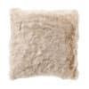 Sierkussen Beige Fluffy Vierkant Polyester Acryl