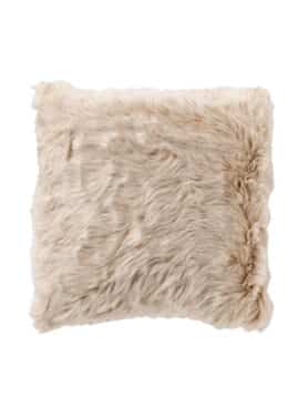 Sierkussen Beige Fluffy Vierkant Polyester Acryl