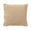 Sierkussen Semolina Beige Structuur Vierkant