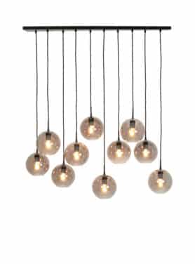 Smoke Glas Hanglamp Metaal