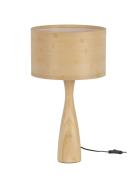 Tafellamp Lunar Naturel Bamboe Lampenkap