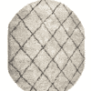 Vloerkleed Carpet Rox Ovaal Polyester Ruiten