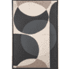 Wanddoek Ato Black Met Cirkels Rechthoek Groot