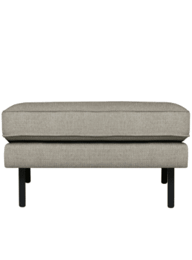 Hocker Rodeo Stretched Nougat Zwarte Poten