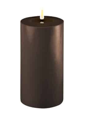 Led Kaars Mocca Bruin 10 X 20 Cm