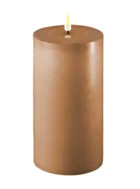 Led Kaars Caramel Bruin 10 X 20 Cm