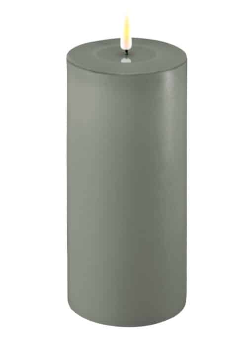 Led Kaars Salvie Groen 10 X 20 Cm