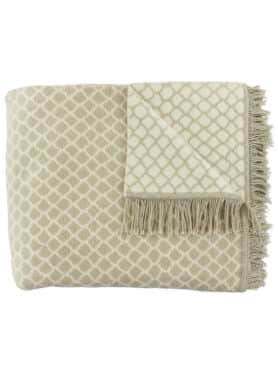 Claudi Plaid Colly Naturel Patroon Franjes