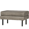 Hocker Rodeo Elephant Skin Zwarte Poten Leer
