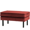 Hocker Rodeo Velvet Chestnut Zwarte Poten