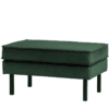 Hocker Rodeo Velvet Green Forest Zwarte Poten