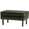 Hocker Rodeo Velvet Green Hunter Zwarte Poten