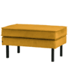 Hocker Rodeo Velvet Oker Zwarte Poten