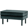Hocker Rodeo Velvet Teal Zwarte Poten