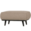 Hocker Statement Boucle Zwart Onderstel Beige