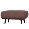 Hocker Statement Boucle Zwart Onderstel Coffee