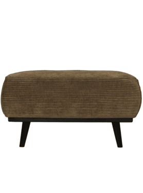 Hocker Statement Brede Platte Rib Zwarte Poten Rock