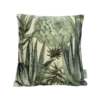 Sierkussen Groen Planten Bloemen Beige Met Groen