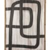Wanddecoratie Dennenhout Polyester Zwart Naturel