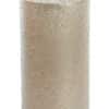 Windlicht Glas Rond Patroon Beige Goud