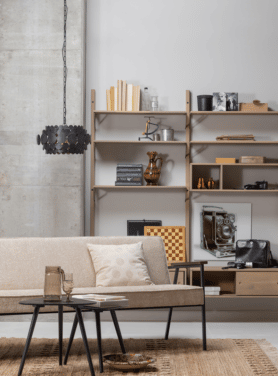 Bijzettafel Nila Zwart Tweedelig