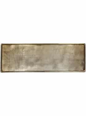 Dienblad Goud Rechthoek Alumunium Minimalistisch