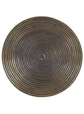 Dienblad Schaal Rond Relief Antiek Brons