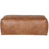 Poef Rodeo Cognac 120x60 Leer Rechthoek