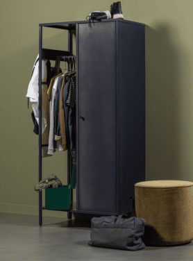 Poef Sara Hoog Army 46cm Rond Hoog Sfeer