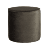 Poef Sara Hoog Warm Groen 46cm Rond Hoog