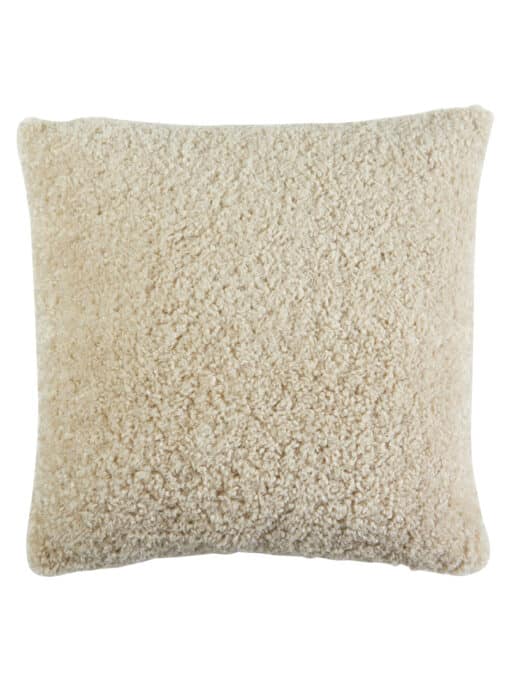 Sierkussen Vierkant Beige Teddy Boucle