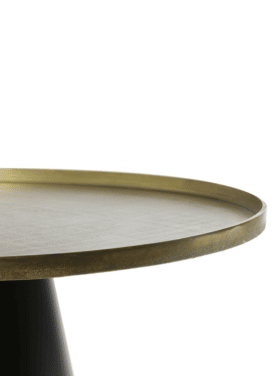 Salontafel Goud En Zwart Rond