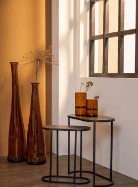 Salontafel Ovaal Zwart 2 Delig