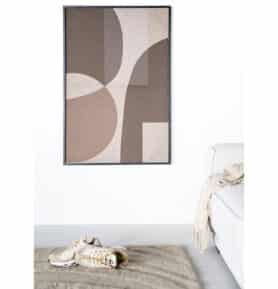 Bruin Patroon Wanddoek Stof