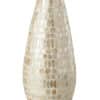 Hoge Beige Vaas Met Mozaïek Parels