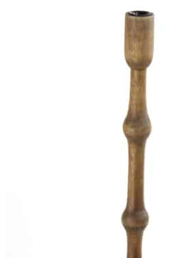 Houten Kandelaar Voor Dinerkaars Details