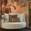 Ronde fauteuil op pootjes