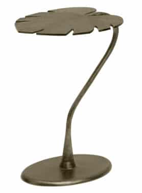 Stylish Bijzettafel Antiek Brons Goud Blad