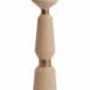 Beige Kandelaar Met Antiek Brons Afwerking Rond