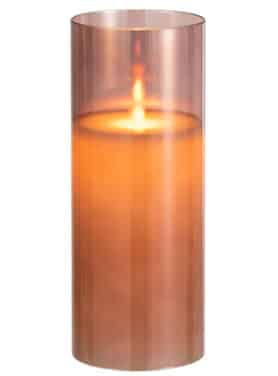 Led Lamp Glas Bruin Groot