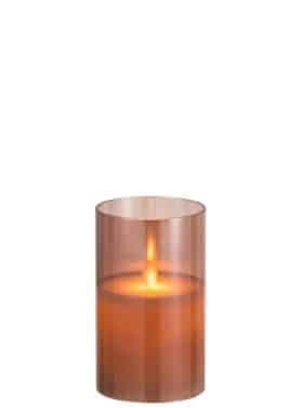 Led Lamp Glas Bruin Klein