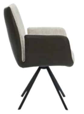 Leer En Stoffen Eetkamerstoel