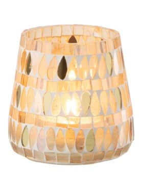 Mozaïek Theelicht Met Glazen Steentjes En Kaarsje