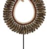 Ornament Schelpen Bruin Op Standaard
