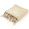 Plaid Beige Van Katoen En Viscose