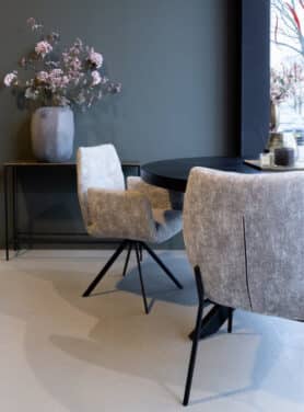 Stoffen Beige Eetkamerstoel